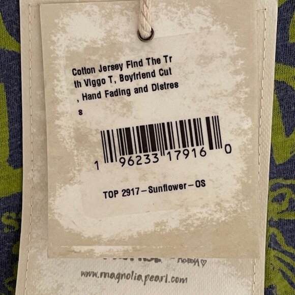 MAGNOLIA PEARL "Find the Truth" Viggo Long Sleeve Purple Tee: New with Tags! OS - Picture 9 of 14